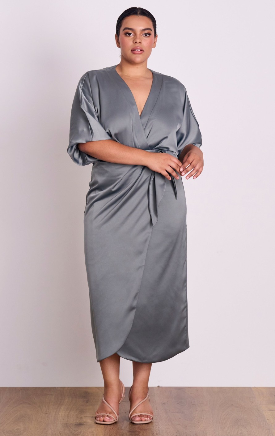 Dresses PASDUCHAS | Florence Wrap Midi - Pre Order Sage