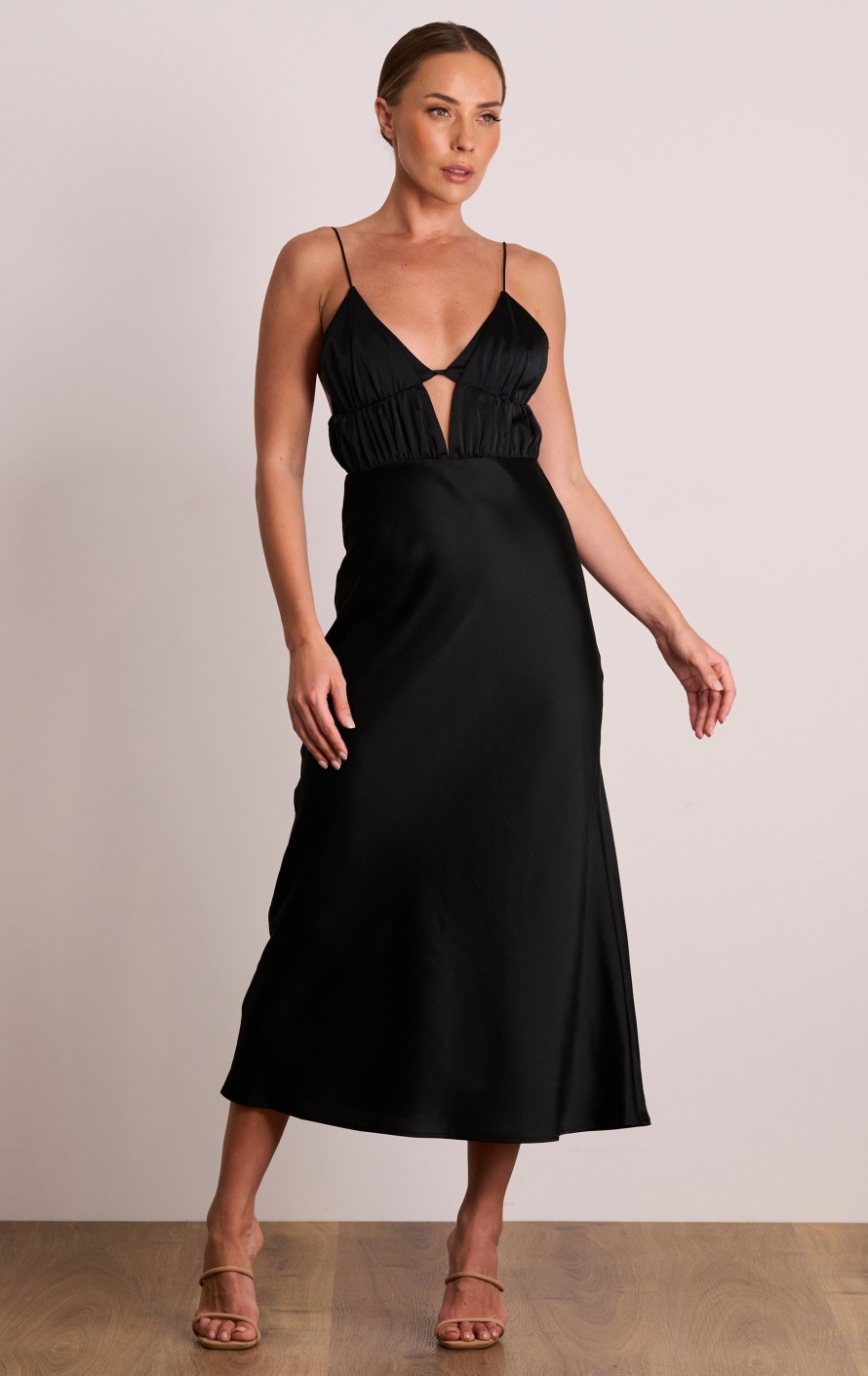 Dresses PASDUCHAS | Florence Slip Midi Black