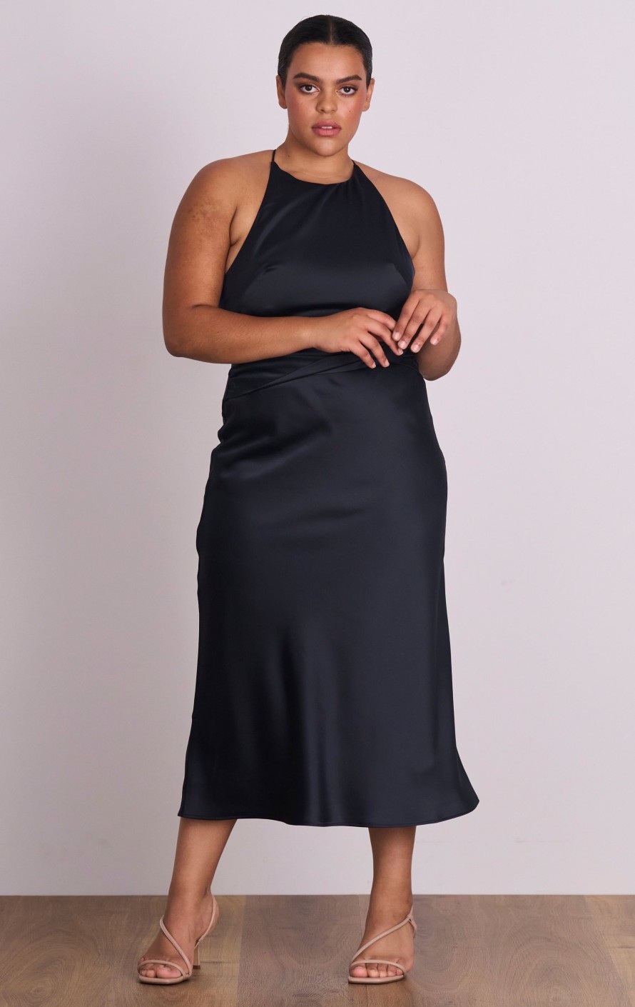 Dresses PASDUCHAS | Florence Halter Midi Navy