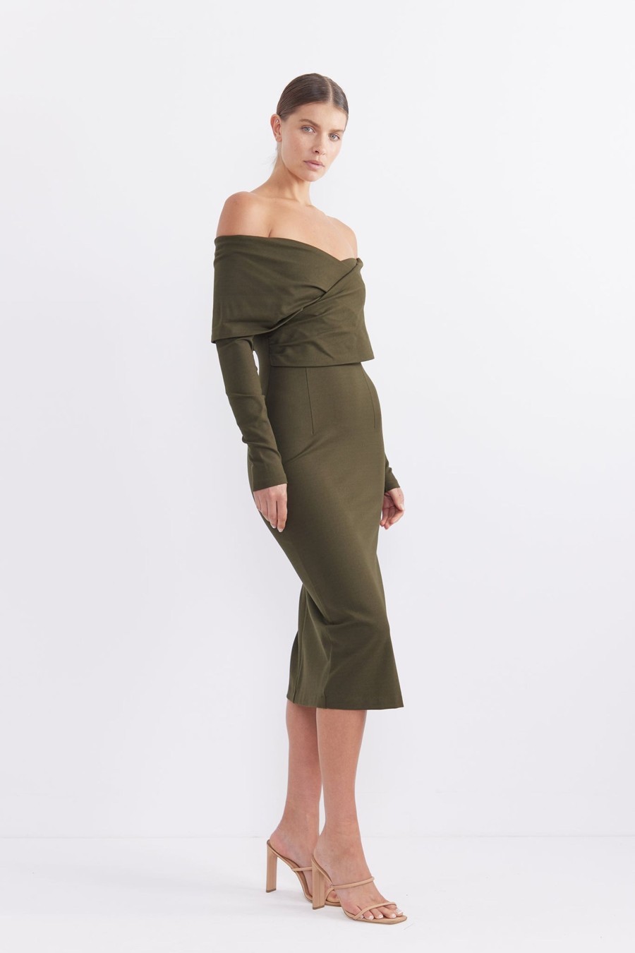 Dresses PASDUCHAS | Zodiac Midi Olive