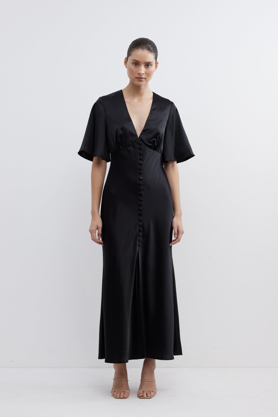 Dresses PASDUCHAS | Brio Buttoned Midi Black