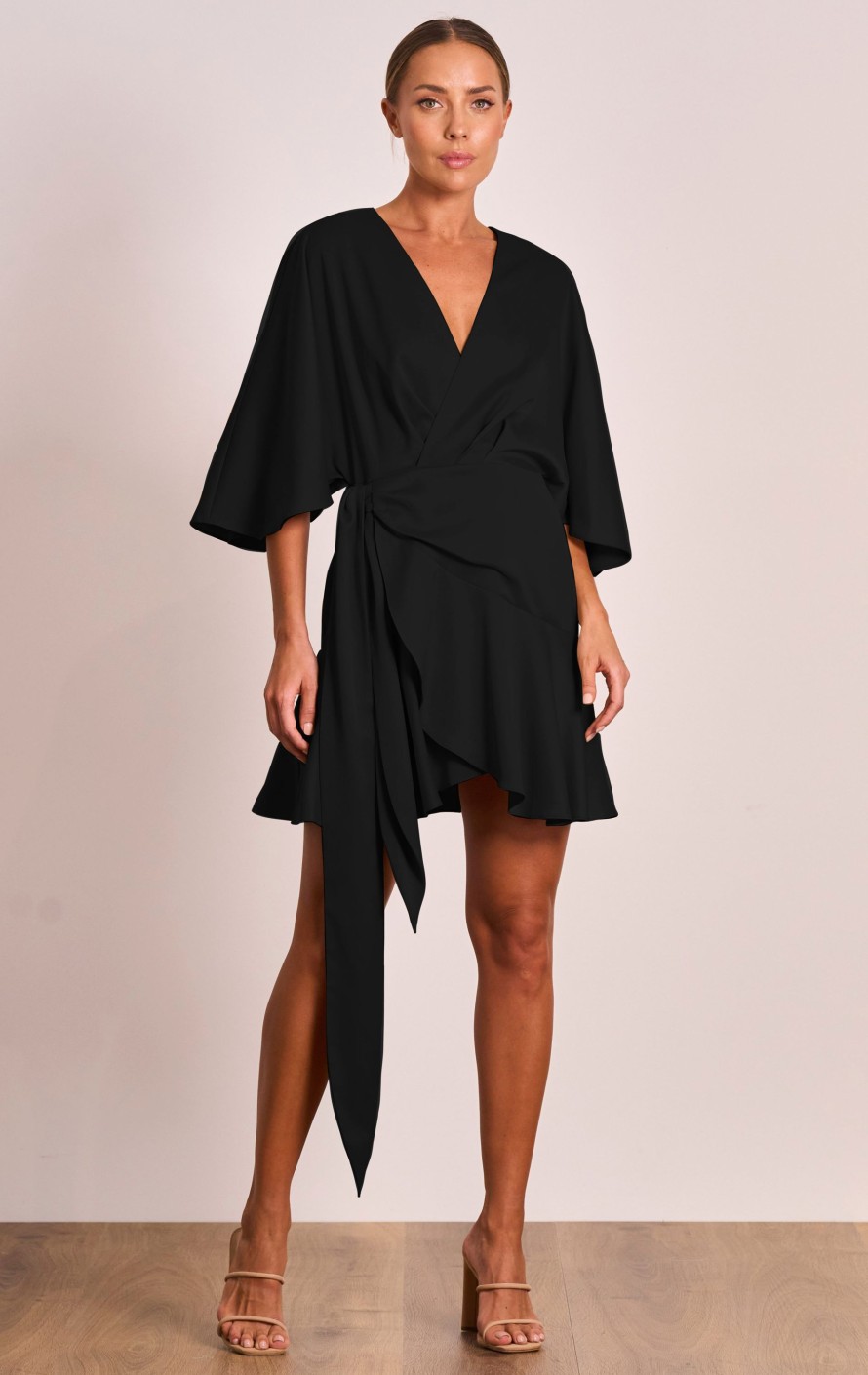 Dresses PASDUCHAS | Lucia Wrap Mini Dress Black