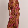 Dresses PASDUCHAS | Ablaze Wrap Midi Butterscotch