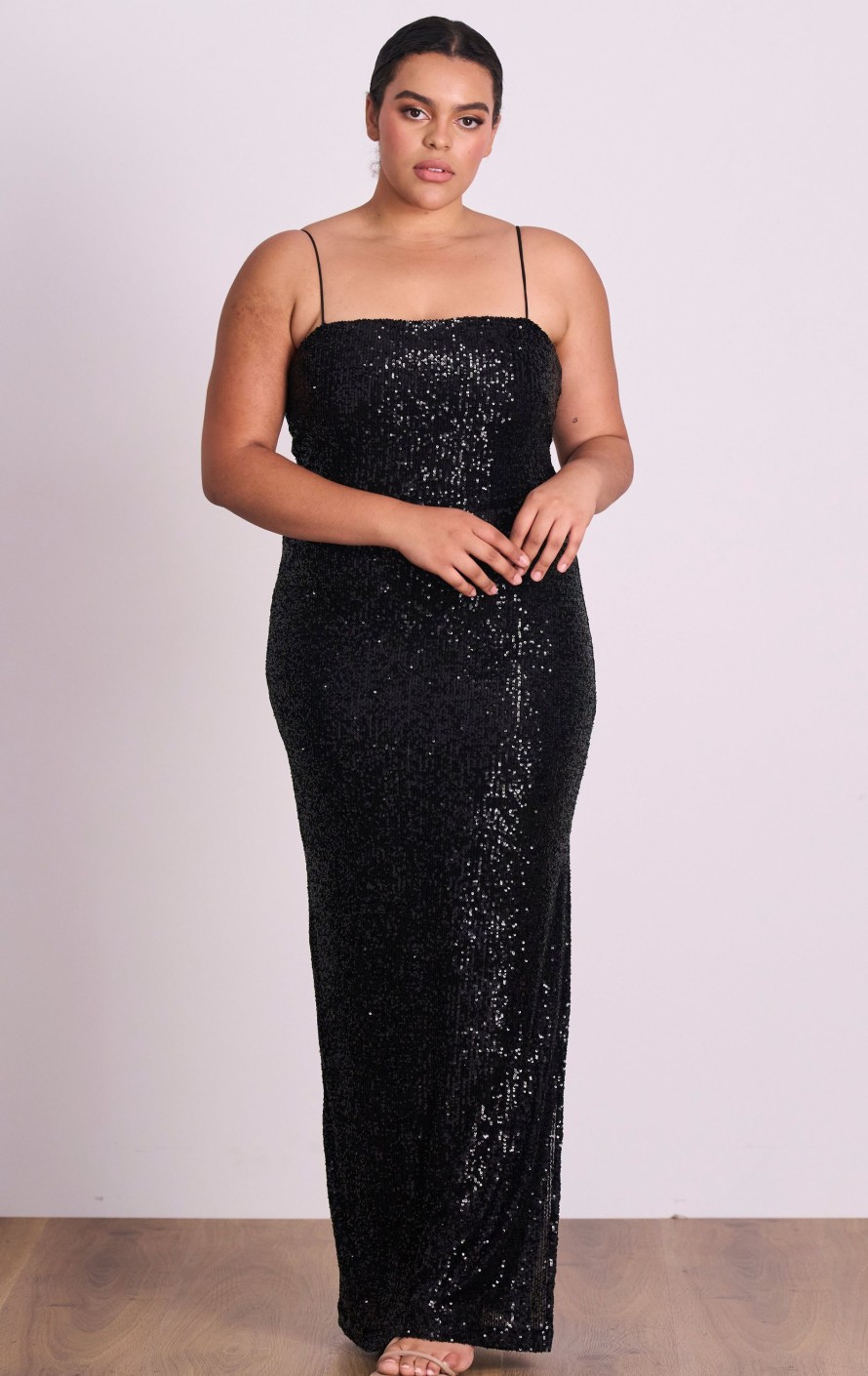 Dresses PASDUCHAS | Glimmer Sequin Gown Jet Black