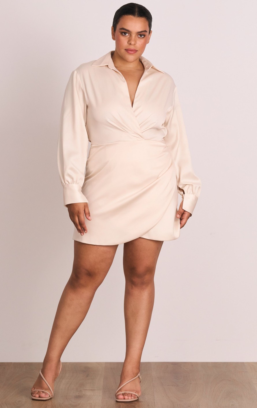 Dresses PASDUCHAS | Dreamland Shirt Dress Champagne