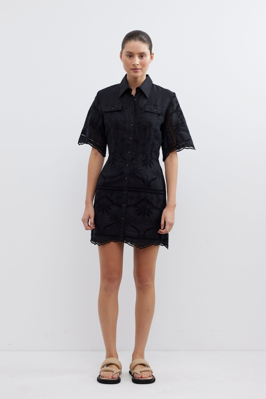 Dresses PASDUCHAS | Bonita Shirt Dress - Pre Order Black