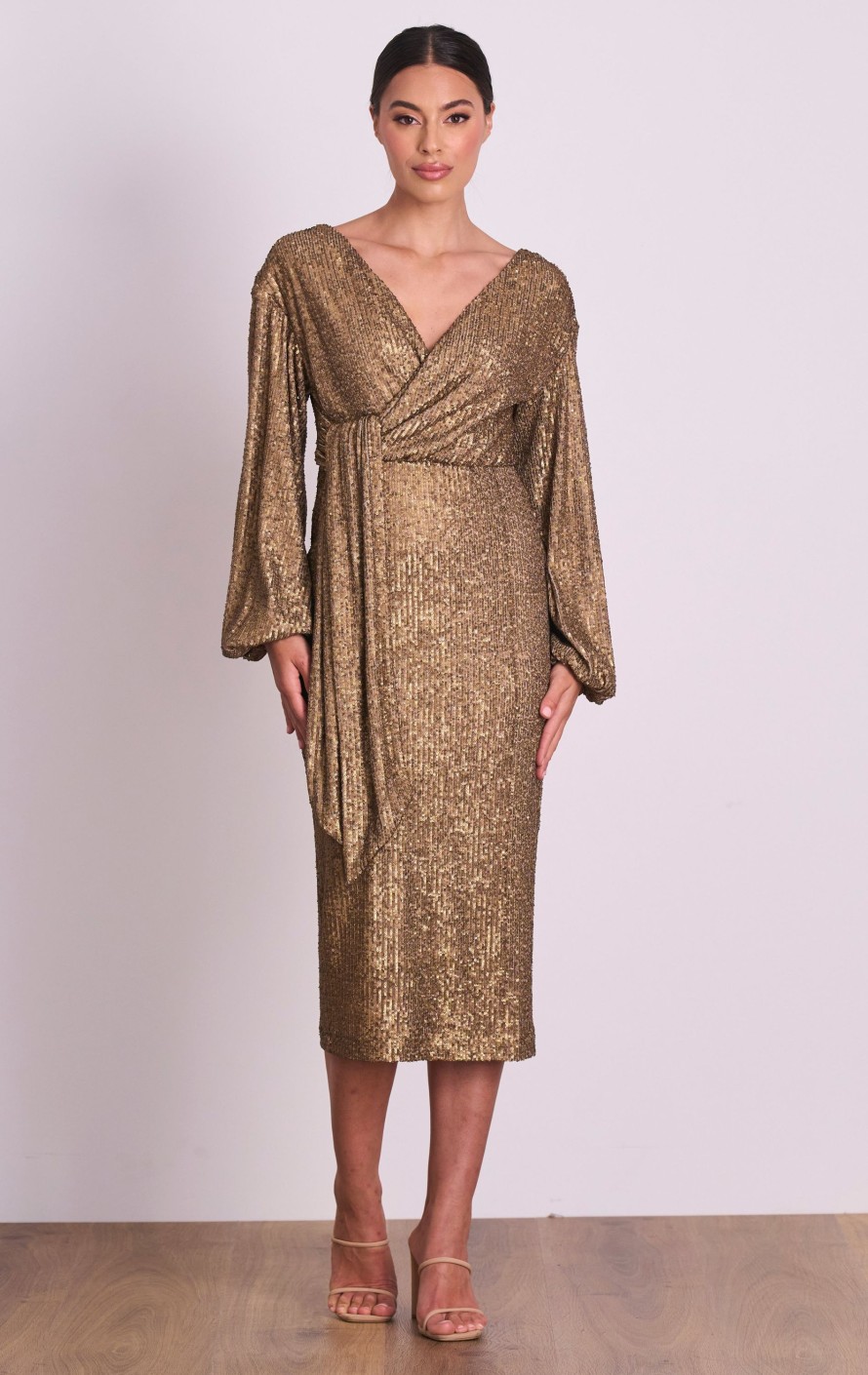 Dresses PASDUCHAS | Bijou Midi Old Gold