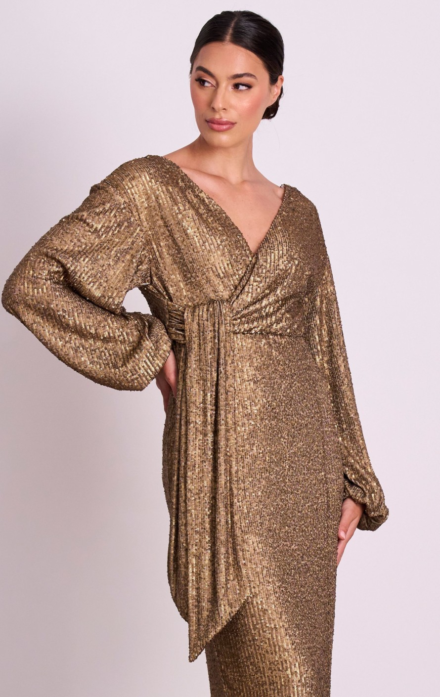 Dresses PASDUCHAS | Bijou Midi Old Gold