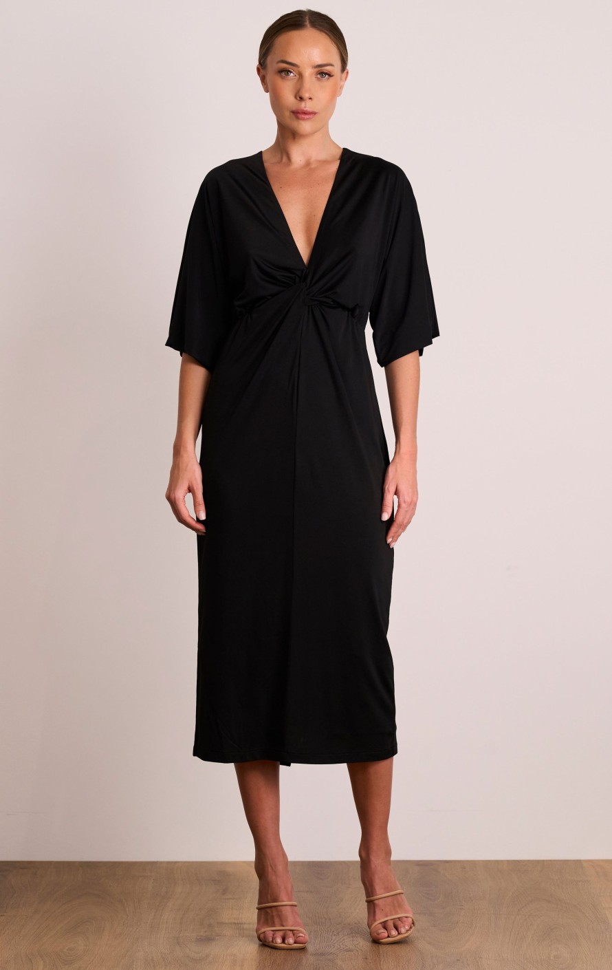 Dresses PASDUCHAS | Nirvana Drape Midi Black