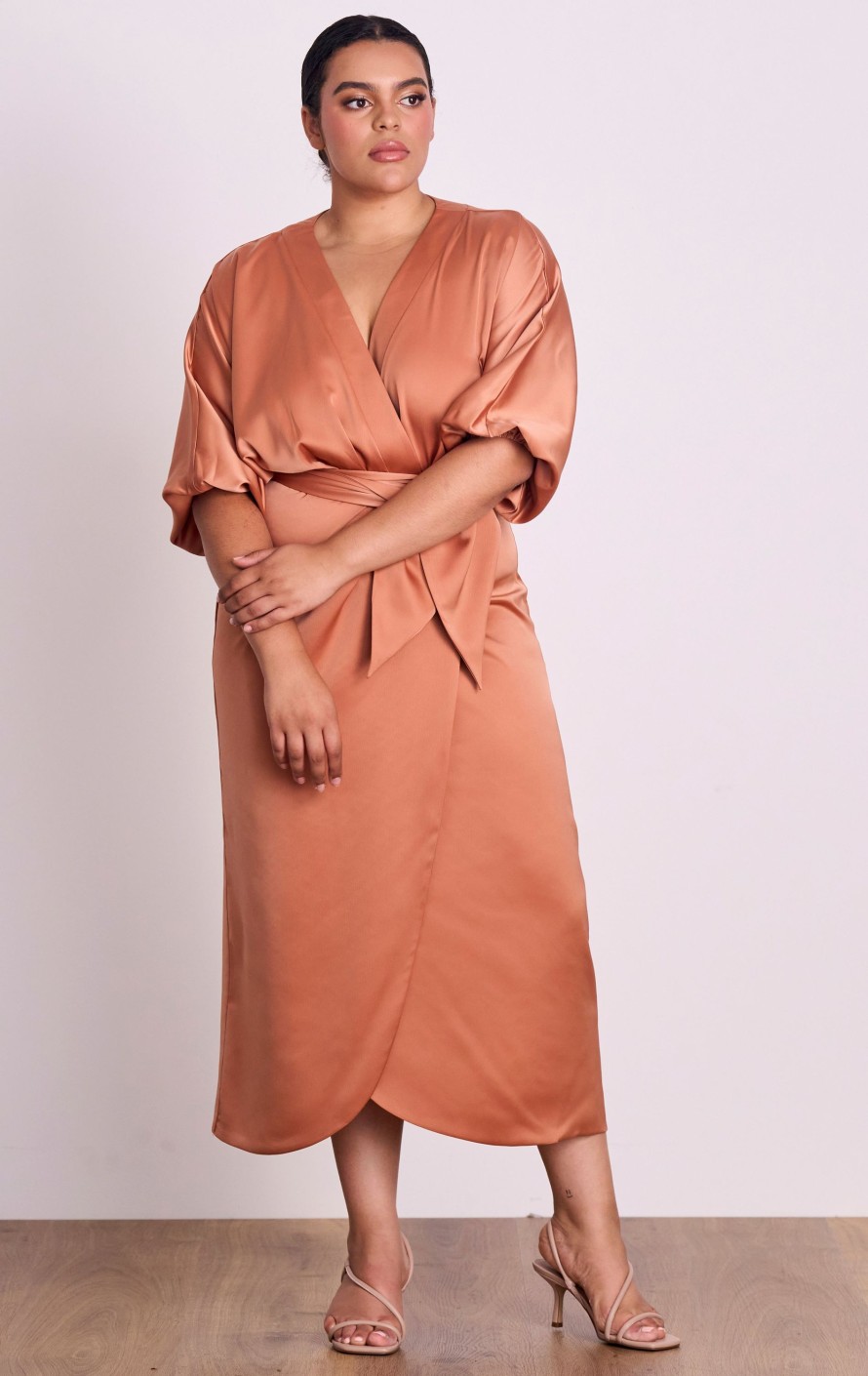 Dresses PASDUCHAS | Florence Wrap Midi - Pre Order Caramel