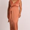 Dresses PASDUCHAS | Dreamland Wrap Midi Caramel