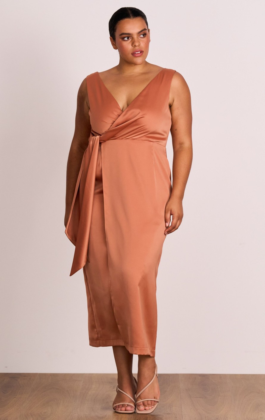 Dresses PASDUCHAS | Dreamland Wrap Midi Caramel