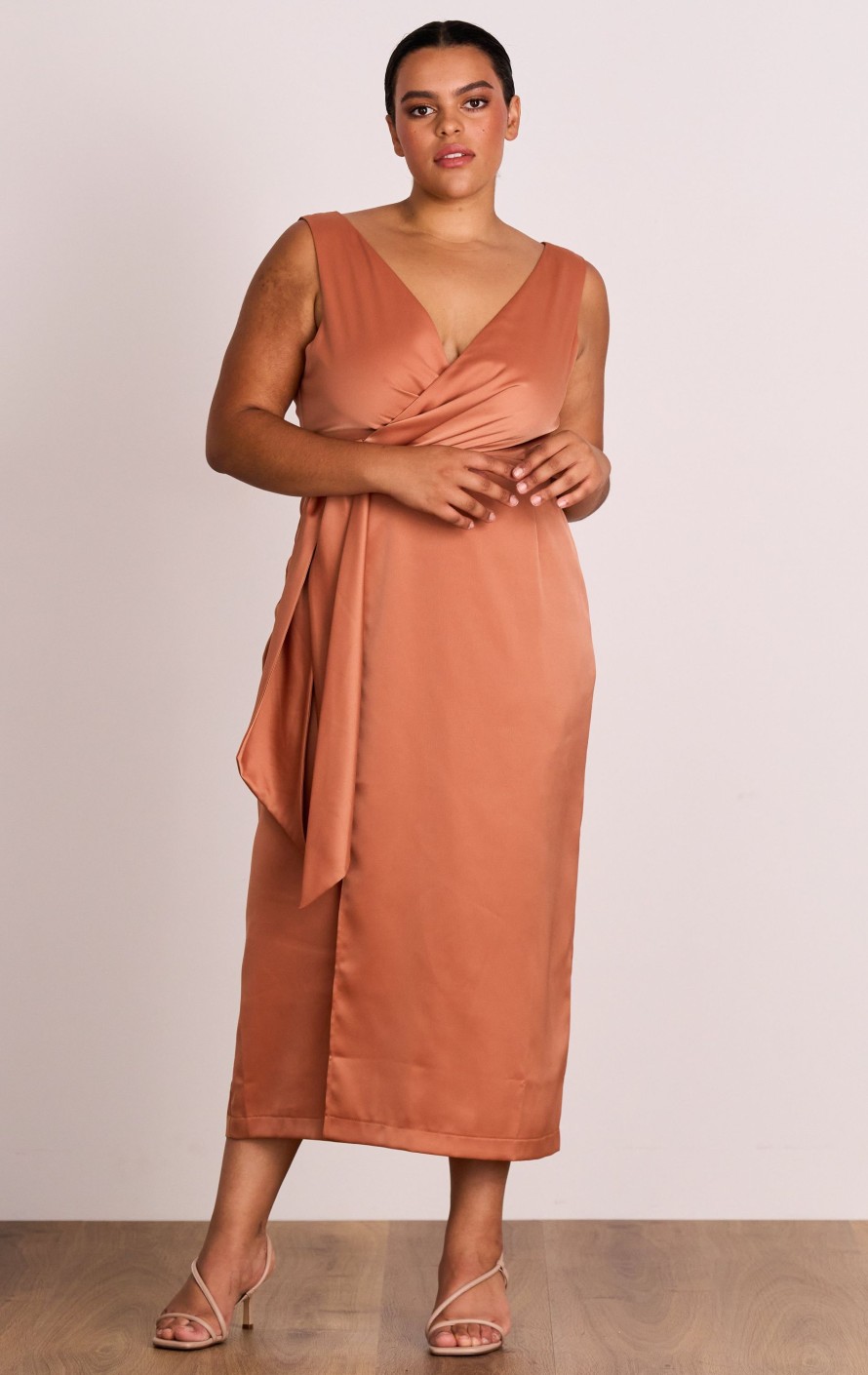 Dresses PASDUCHAS | Dreamland Wrap Midi Caramel