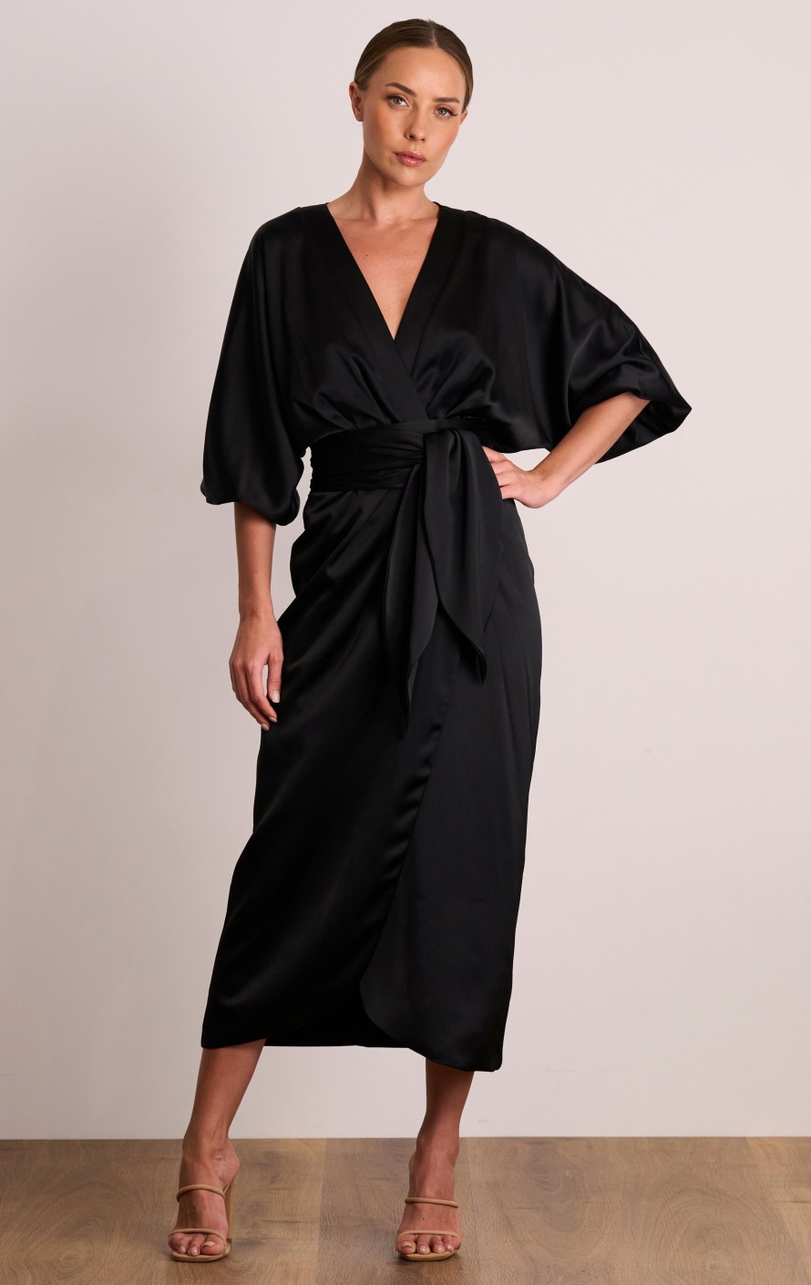 Dresses PASDUCHAS | Florence Wrap Midi Black