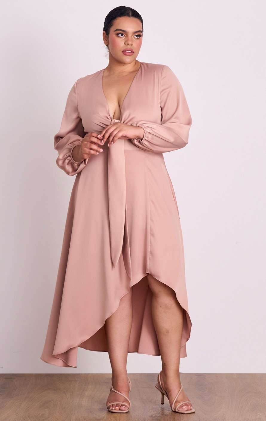 Dresses PASDUCHAS | Florence Tie Midi Blush