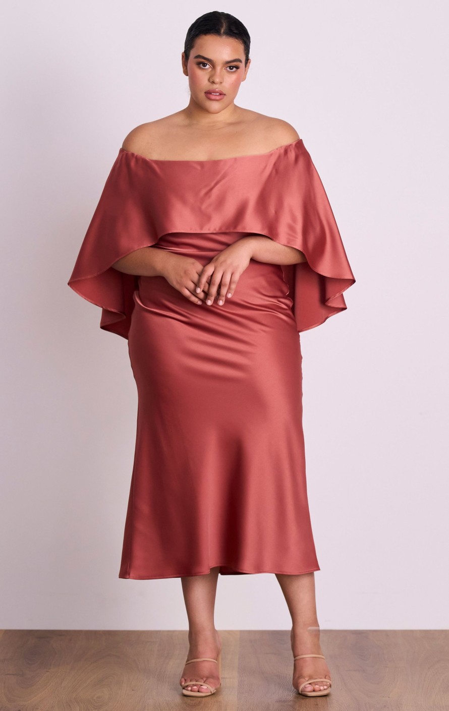 Dresses PASDUCHAS | Florence Shoulder Midi - Pre Order Rose