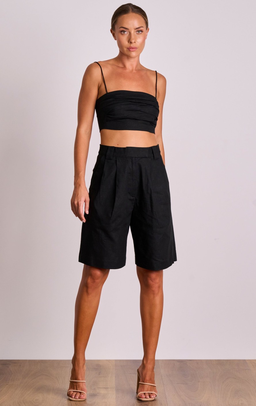 Tops PASDUCHAS | Sojourn Crop Top Black