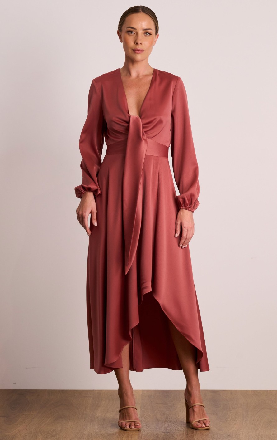 Dresses PASDUCHAS | Florence Tie Midi Rose