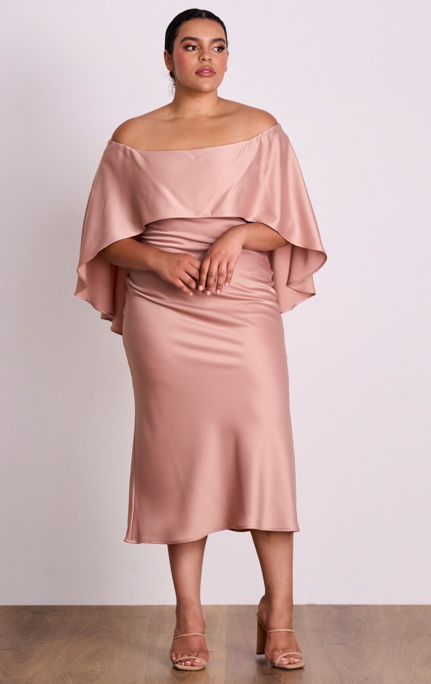 Dresses PASDUCHAS | Florence Shoulder Midi Blush