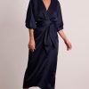 Dresses PASDUCHAS | Florence Wrap Midi - Pre Order Navy