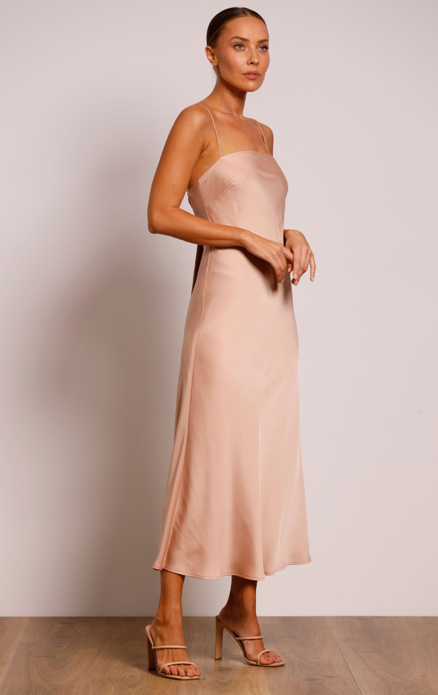 Dresses PASDUCHAS | Charmed Slip Midi Hazelnut