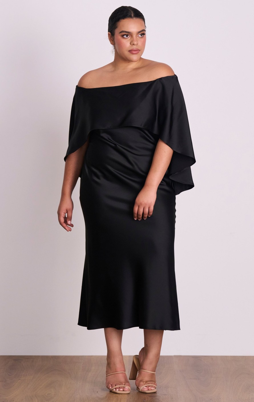 Dresses PASDUCHAS | Florence Shoulder Midi Black